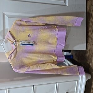 Adidas Girls Cropped Hoodie Size Large
